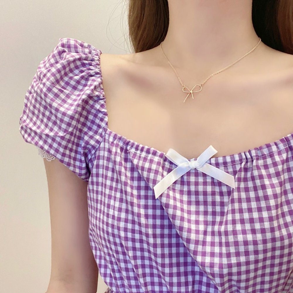 ❤️‍🔥𝕤𝕒𝕝𝕖❤️‍🔥sweet bow necklace - Picture 4 of 8